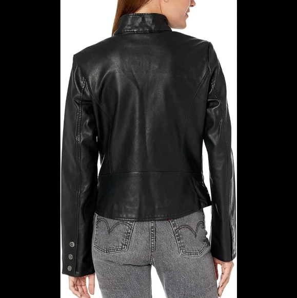Levi's NWOT black faux leather jacket - Picture 7 of 9
